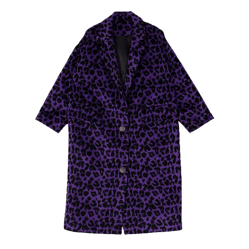 8GIRLS DESIGN OVERCOAT IN ANIMAL PRINT