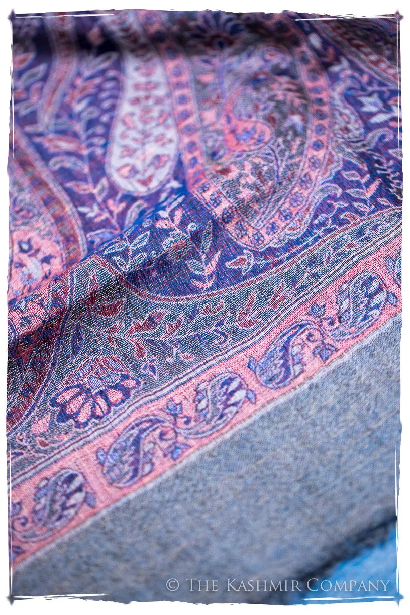 Adelasia Paisley Reversible Kashmir Wool Scarf