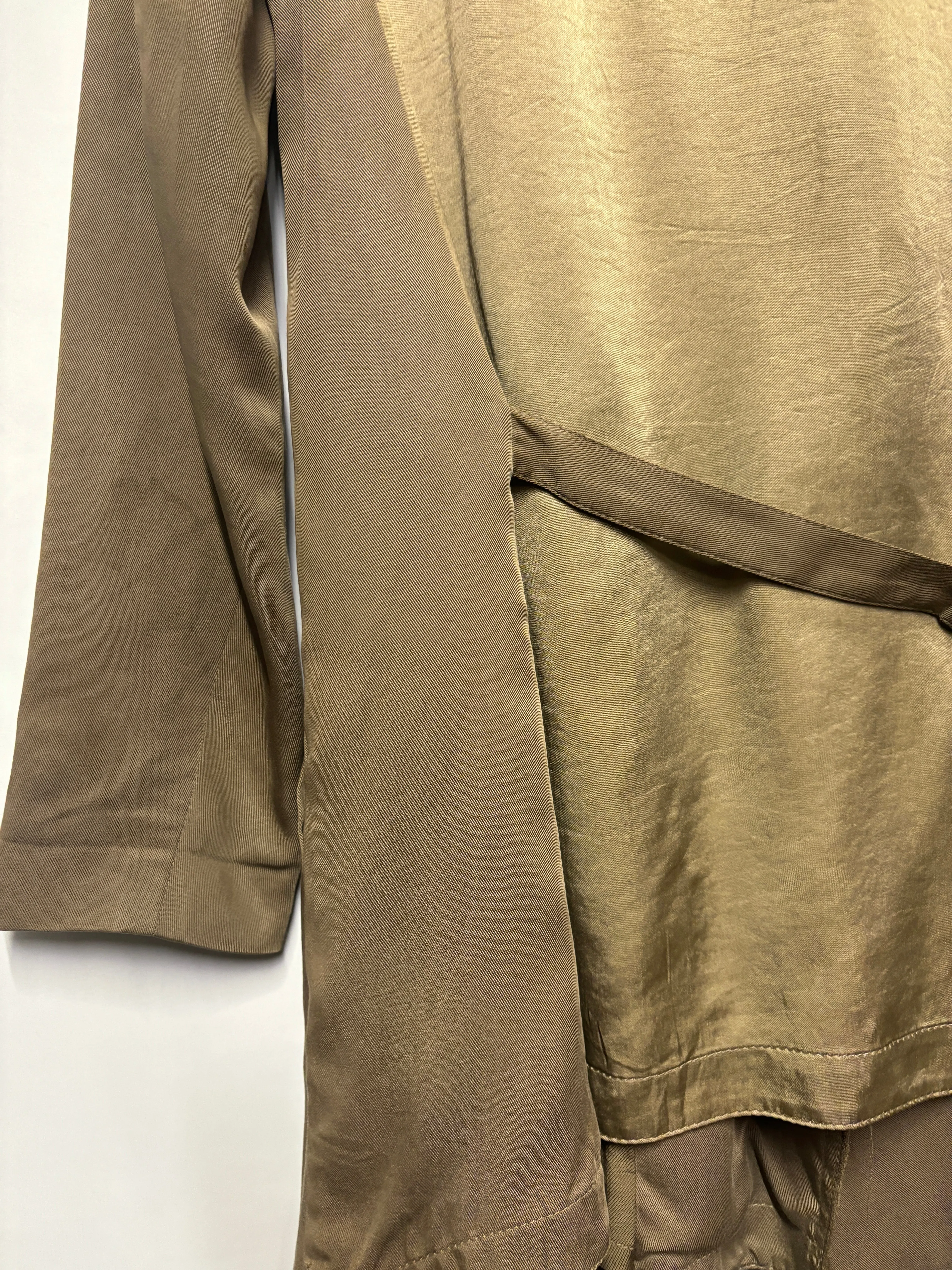 AllSaints Khaki Green Waterfall Jacket 12