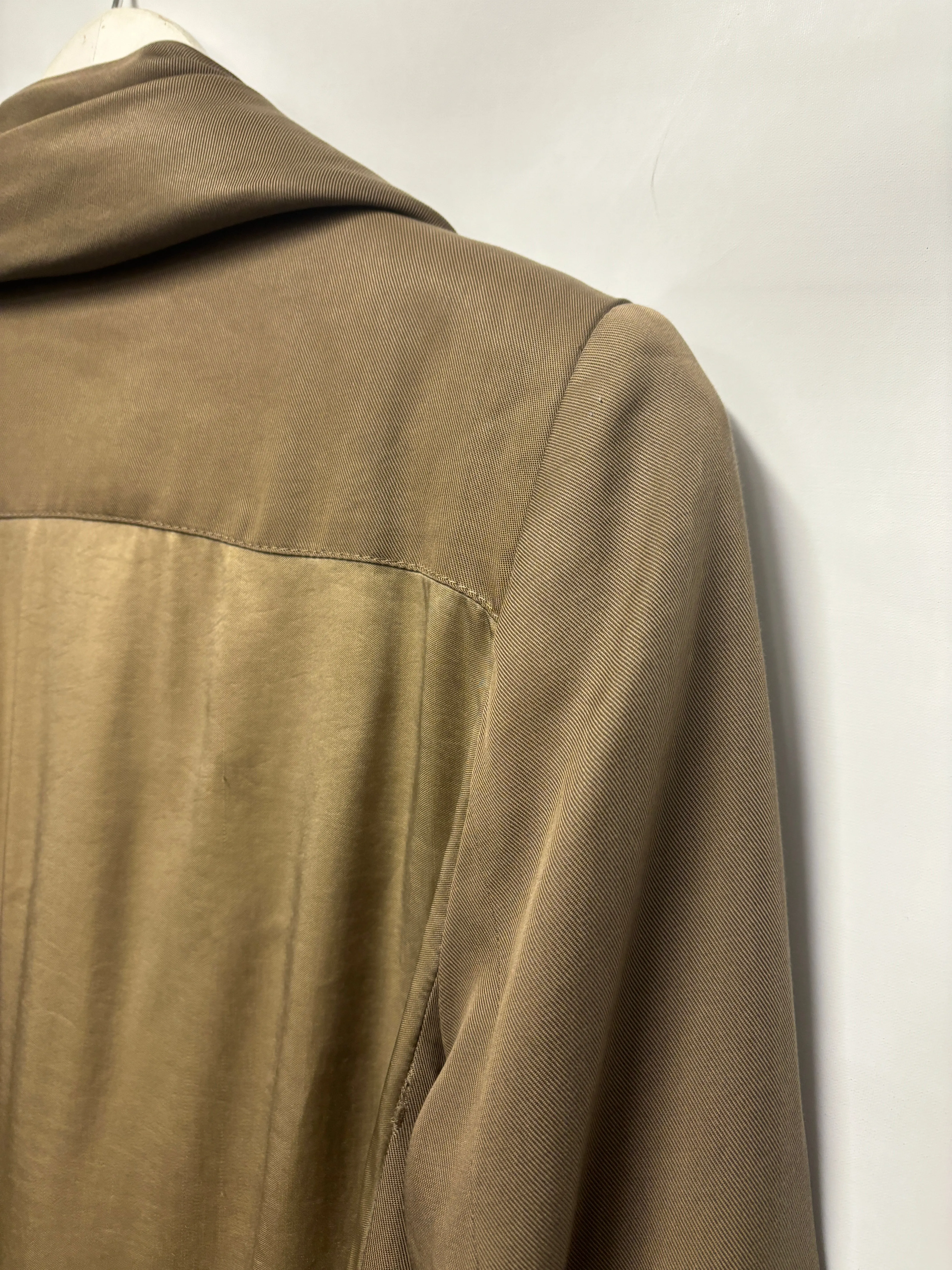 AllSaints Khaki Green Waterfall Jacket 12