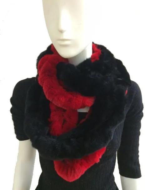 ARDON - Full Skin Rex Infinity Scarf with Ruffles