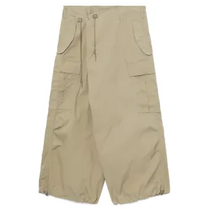 Asymmetrical Cargo Pants Khaki