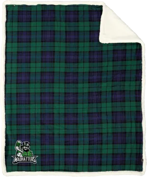 Atlanta Madhatters Flannel Sherpa Blanket