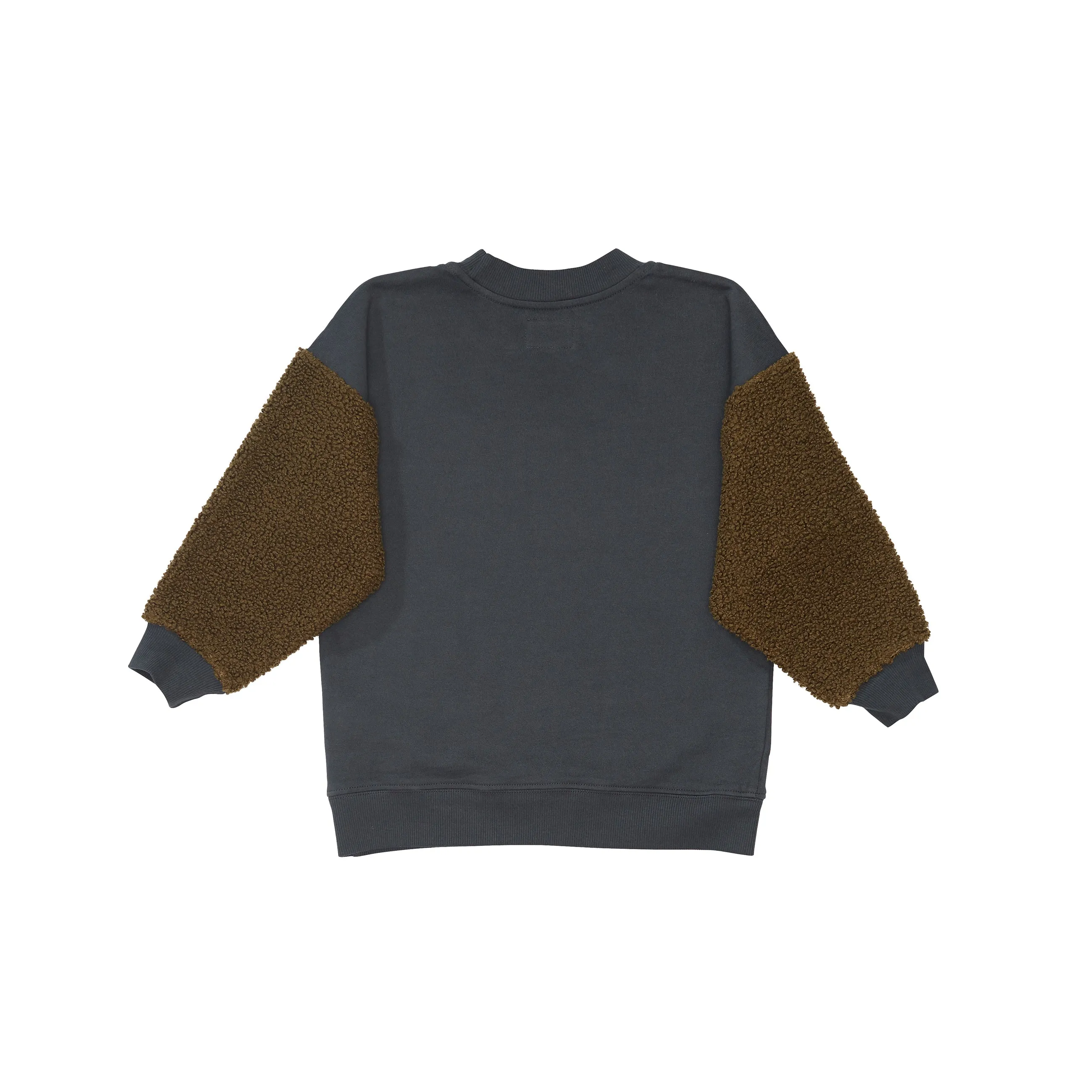 Baby & Kid's Sherpa Sleeve Fleece Pullover