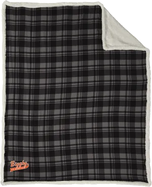 Biggby Coffee AAA Flannel Sherpa Blanket
