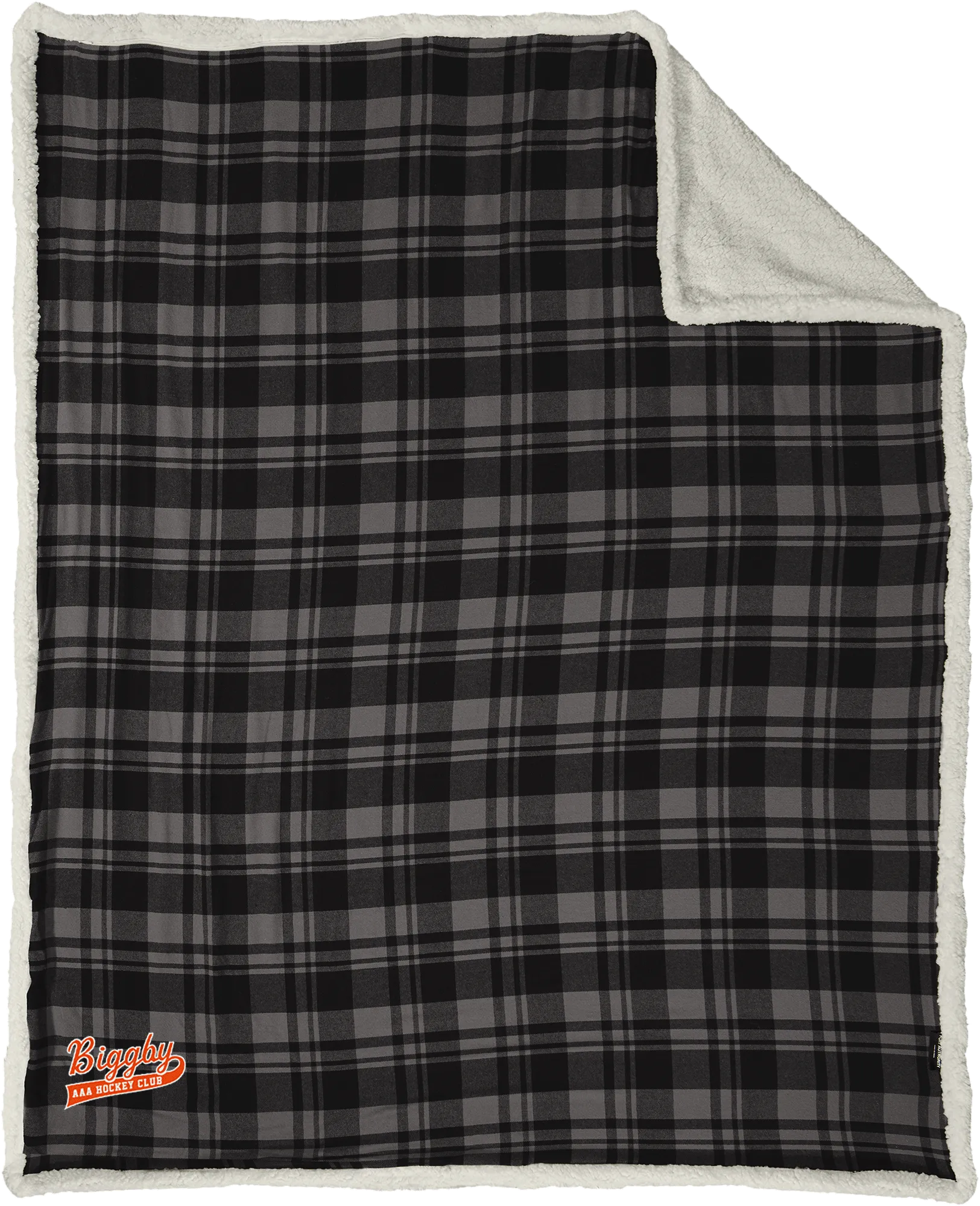 Biggby Coffee AAA Flannel Sherpa Blanket