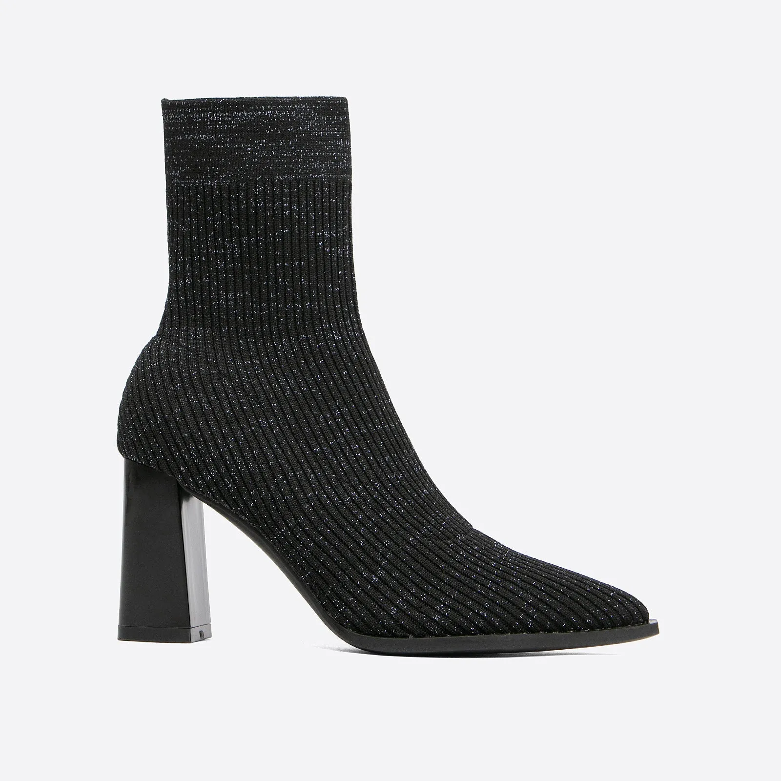 binfenxie- Women Knit Comfort Chunky Heeled High Boots