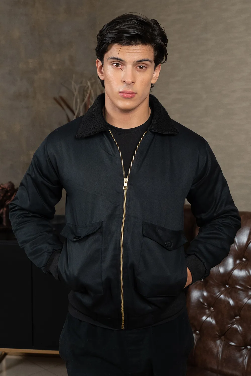 Black Sherpa Jacket