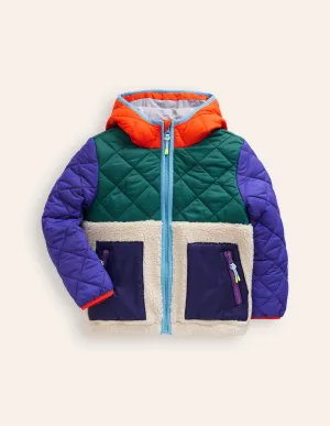 Borg Mix Jacket-Multi
