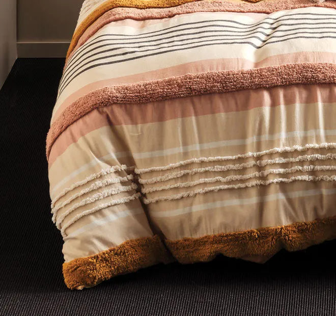 Briony Quilt Cover Set Range Brandy