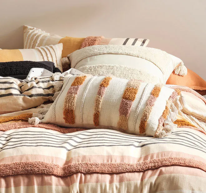 Briony Quilt Cover Set Range Brandy