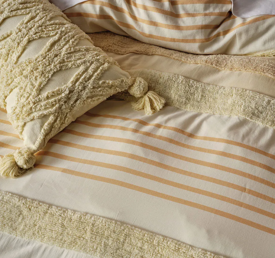 Briony Quilt Cover Set Range Lemon