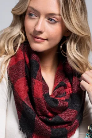 Buffalo Plaid Infinity Scarf