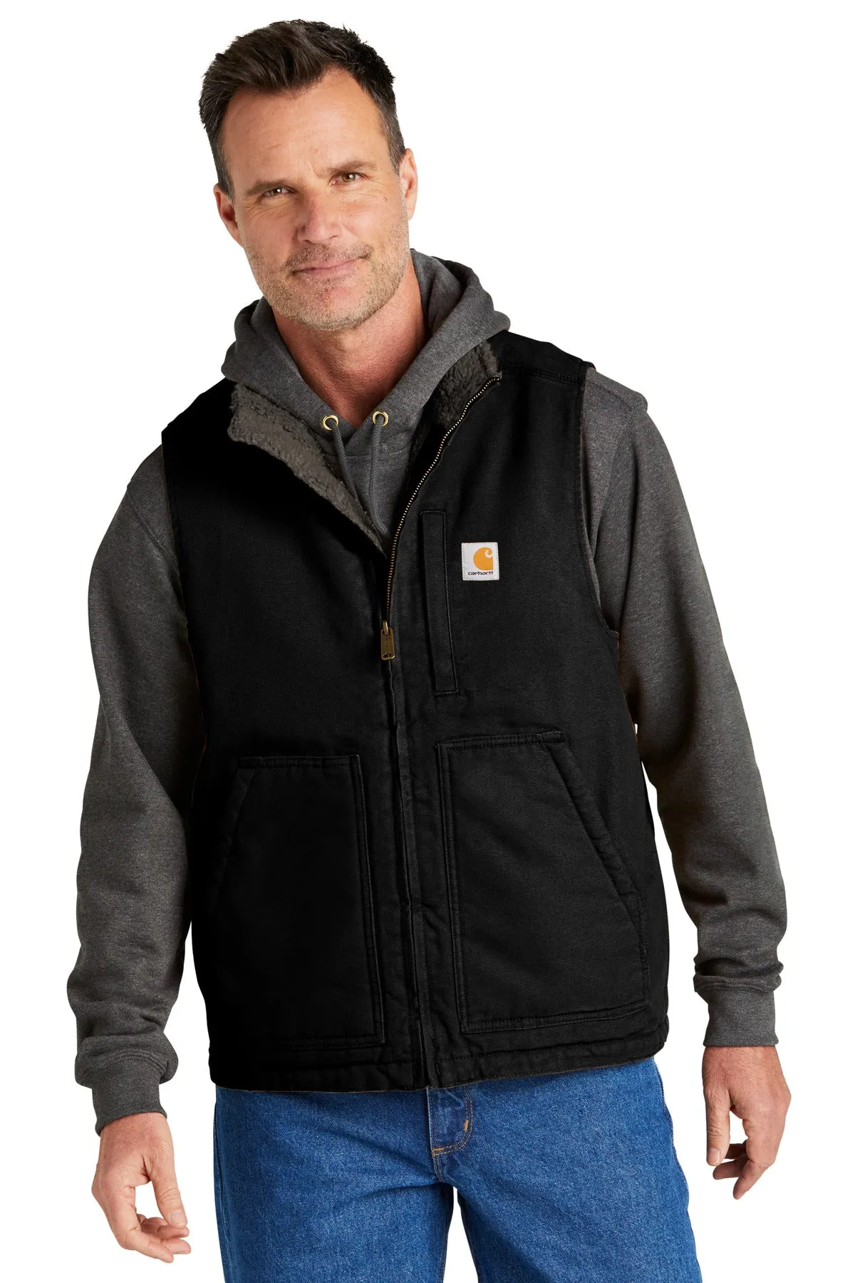 Carhartt Men's Sherpa-Lined Mock Neck Vest CT104277