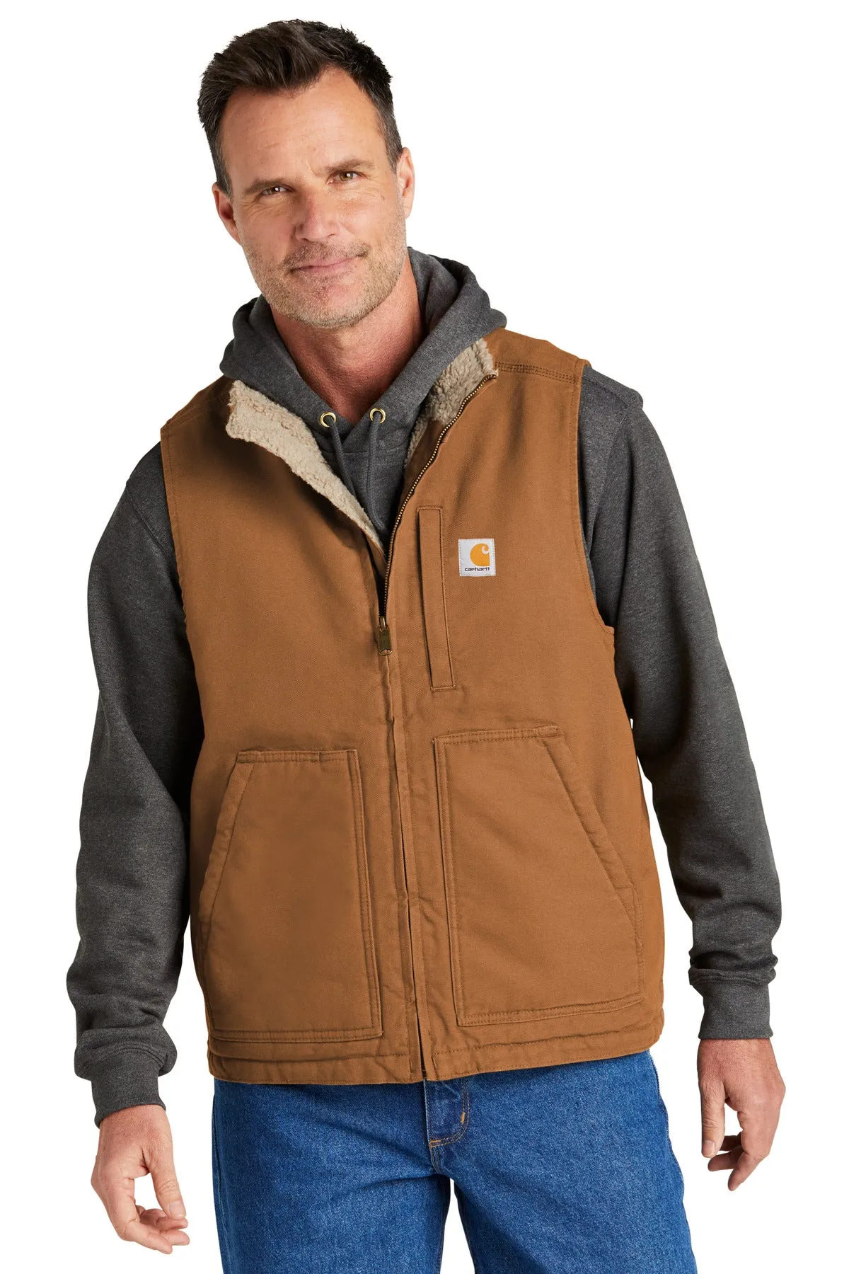 Carhartt Men's Sherpa-Lined Mock Neck Vest CT104277
