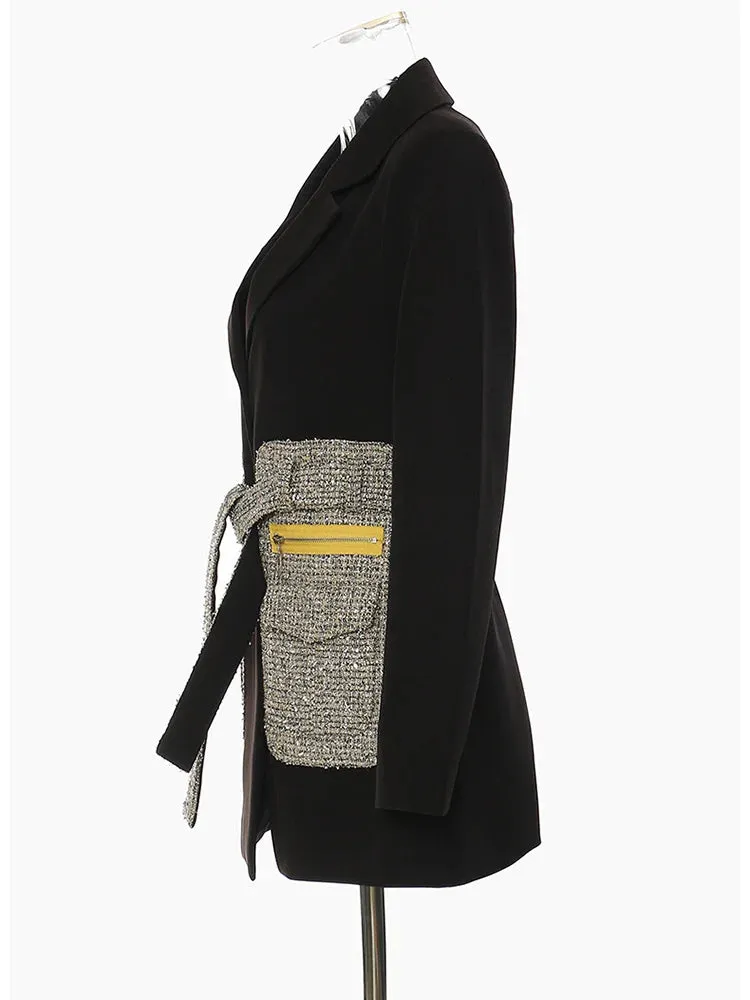 Casual Minimal Goth Blazer
