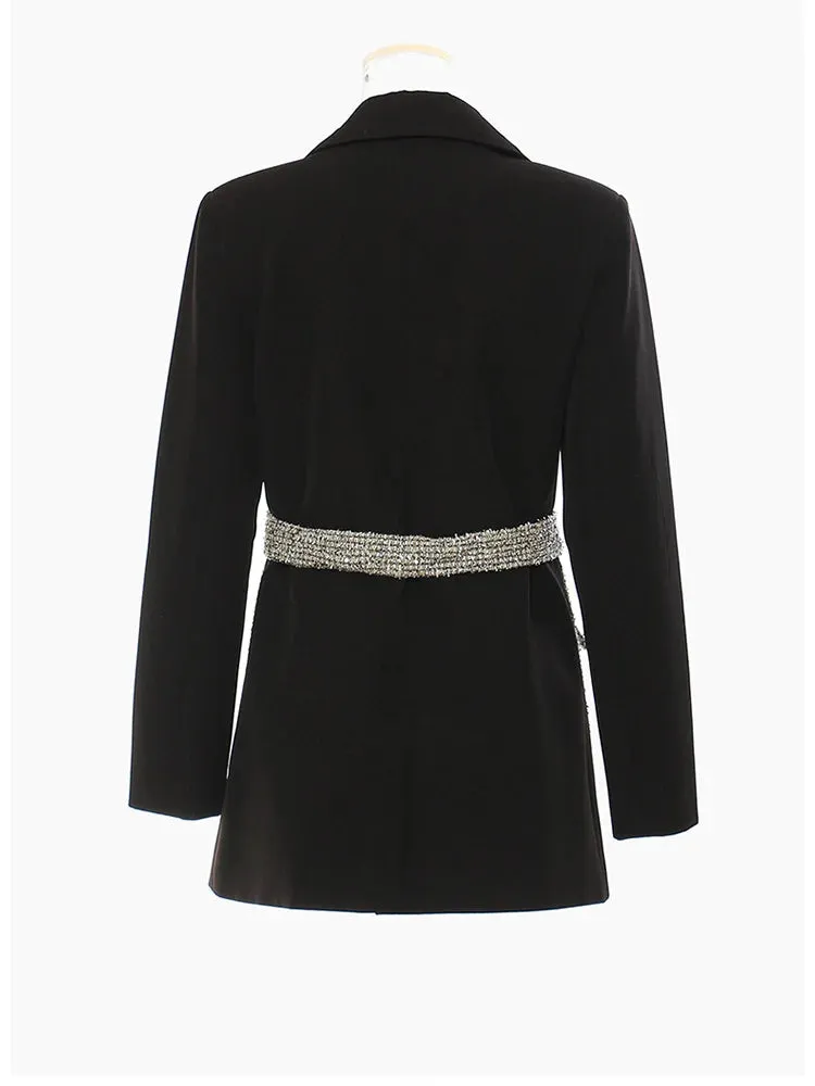 Casual Minimal Goth Blazer