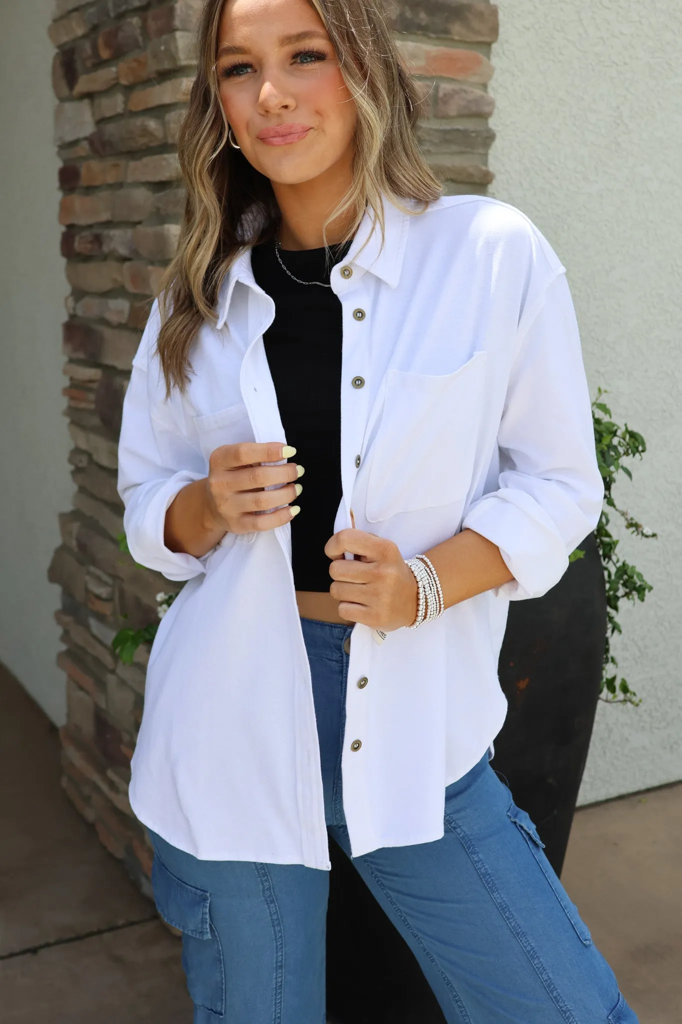 Cover Me Up Top in White