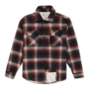 Crest Flannel Sherpa Shirt Jacket