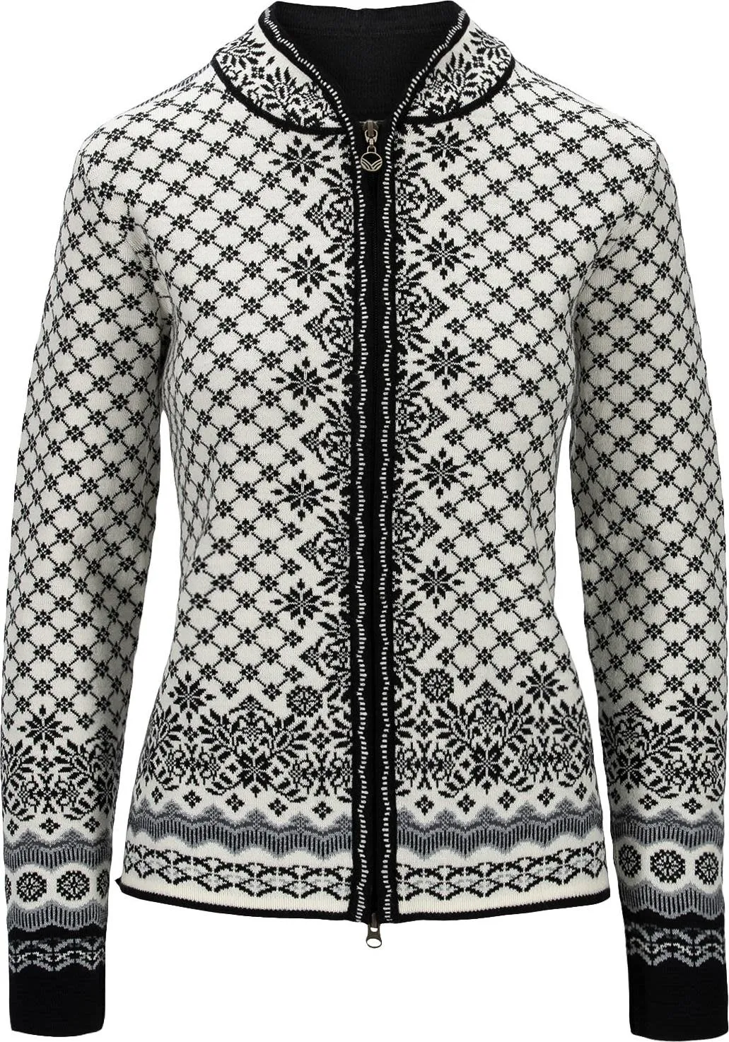 Dale of Norway Women&#x27;s Solfrid Jacket Off White Black Schiefer Grau | Buy Dale of Norway Women&#x27;s Solfrid Jacket Off White Black Schiefer Grau here | Outnorth