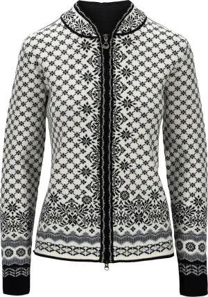 Dale of Norway Women&#x27;s Solfrid Jacket Off White Black Schiefer Grau | Buy Dale of Norway Women&#x27;s Solfrid Jacket Off White Black Schiefer Grau here | Outnorth