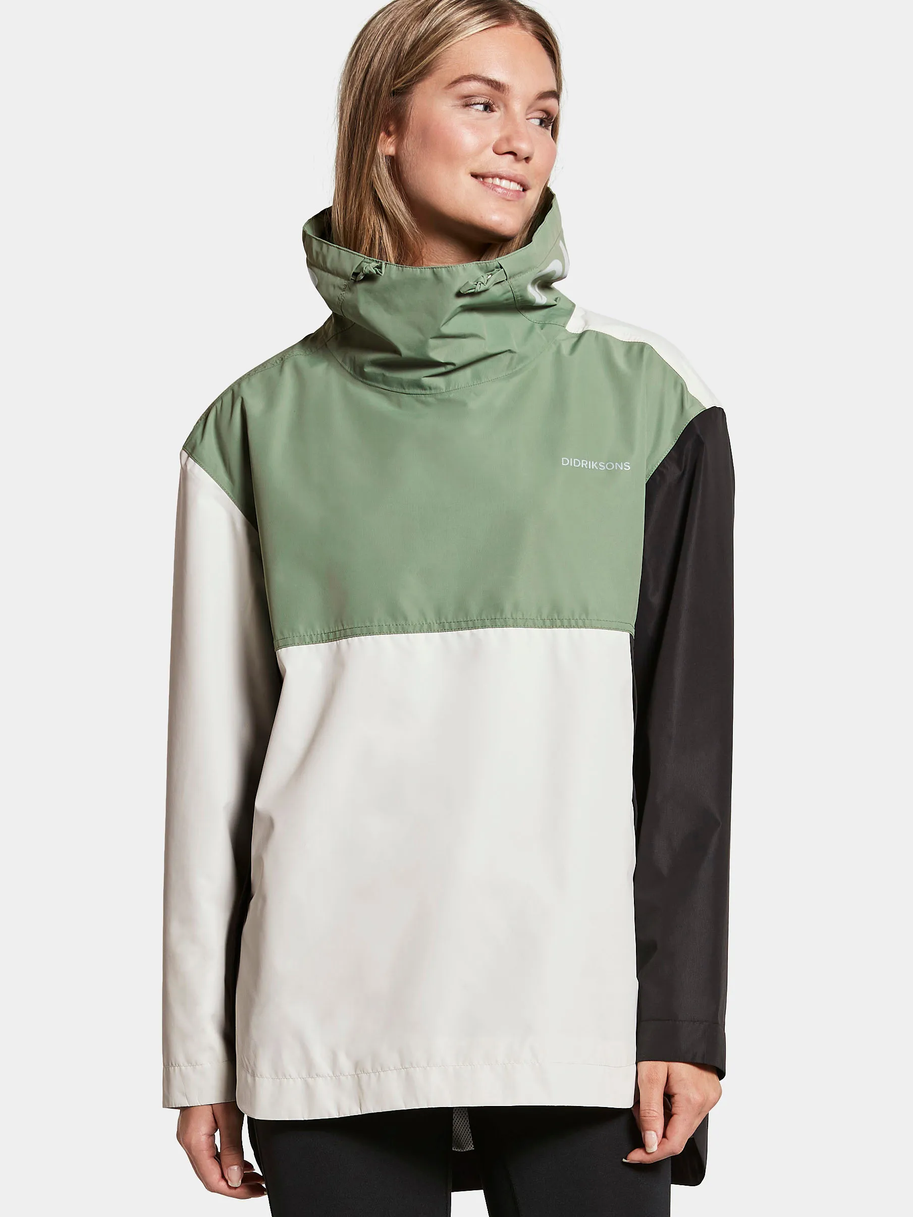 Didriksons Thyra Women&#x27;s Jacket Black/Green/White | Buy Didriksons Thyra Women&#x27;s Jacket Black/Green/White here | Outnorth