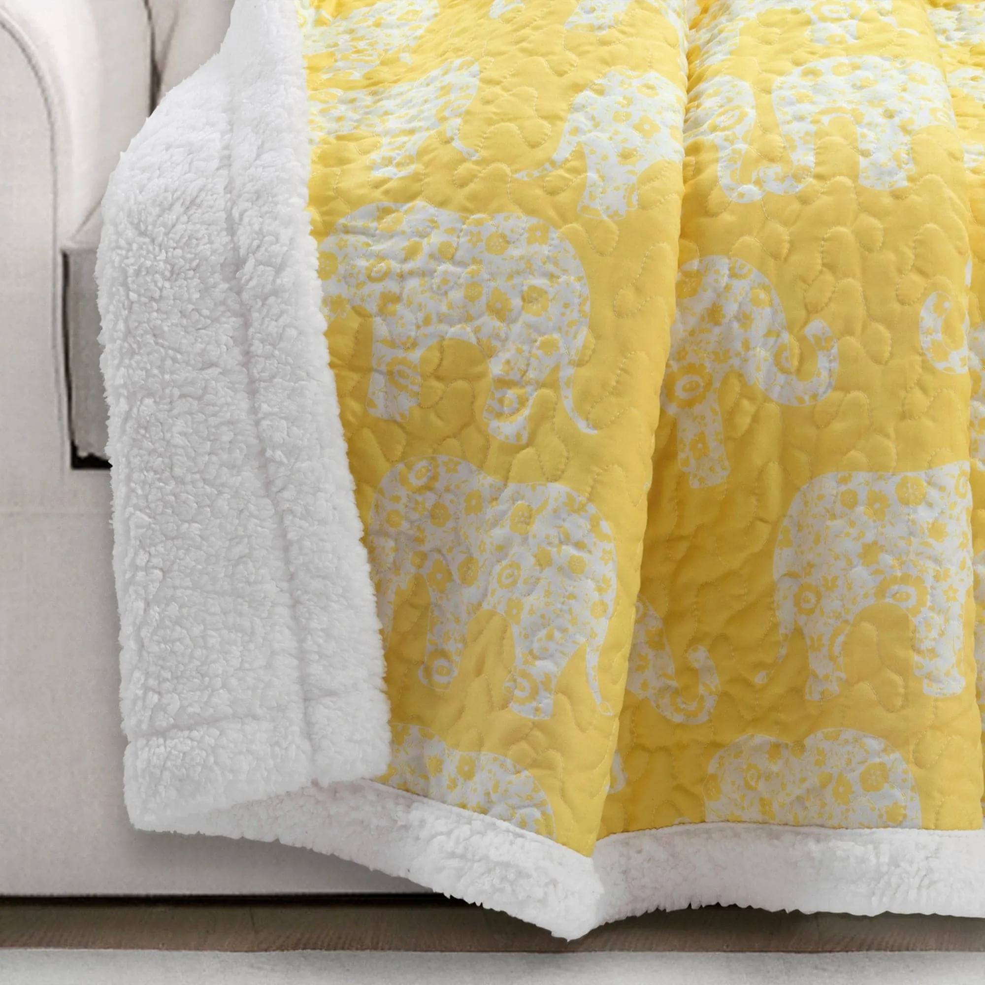 Elephant Parade Sherpa Throw