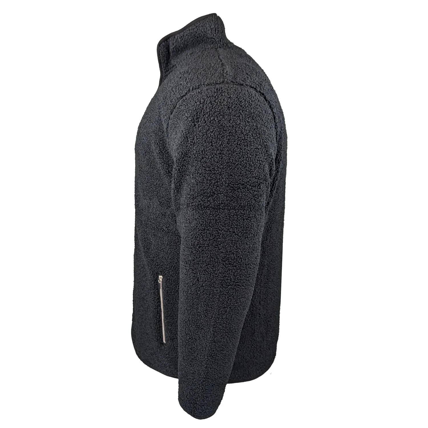 Espionage Sherpa Fleece Jacket - FL043 - Black
