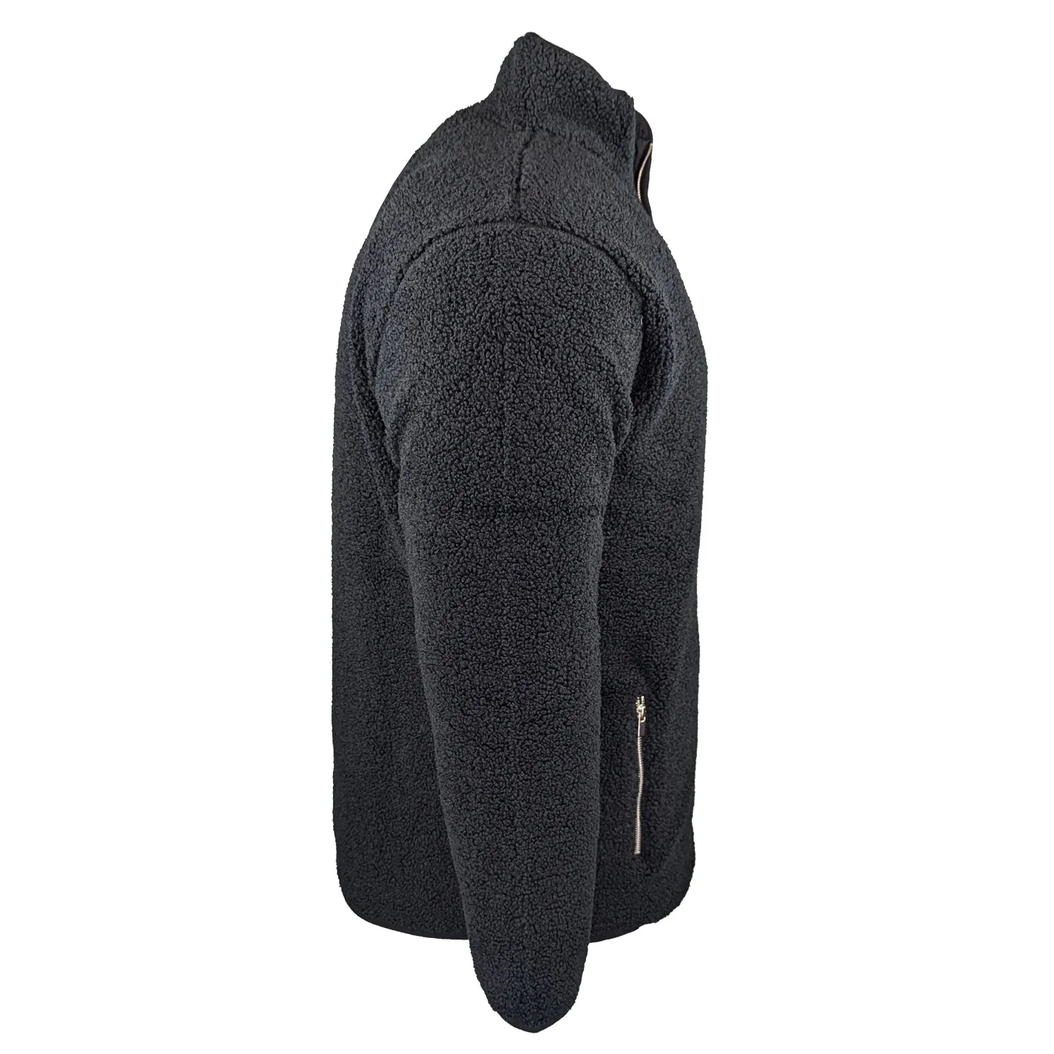 Espionage Sherpa Fleece Jacket - FL043 - Black
