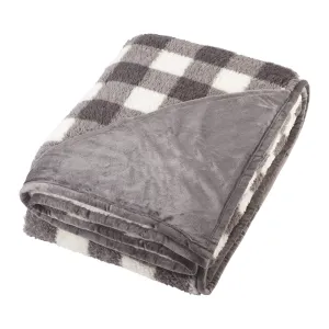 Field & Co. - Double Sided Plaid Sherpa Blanket