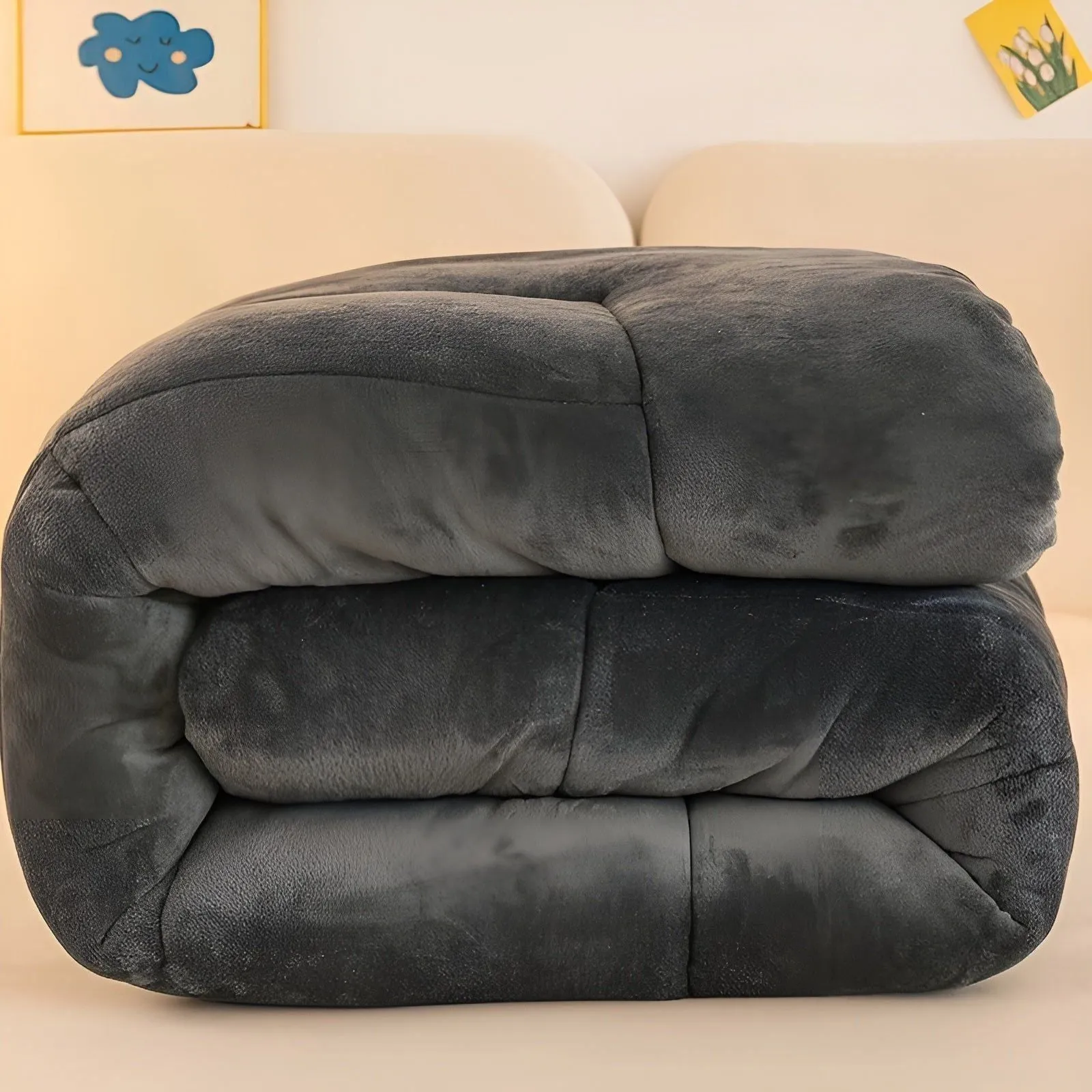 FleeceCozy Blanket - Warmes Gestepptes Sherpa-Fleece-Decke