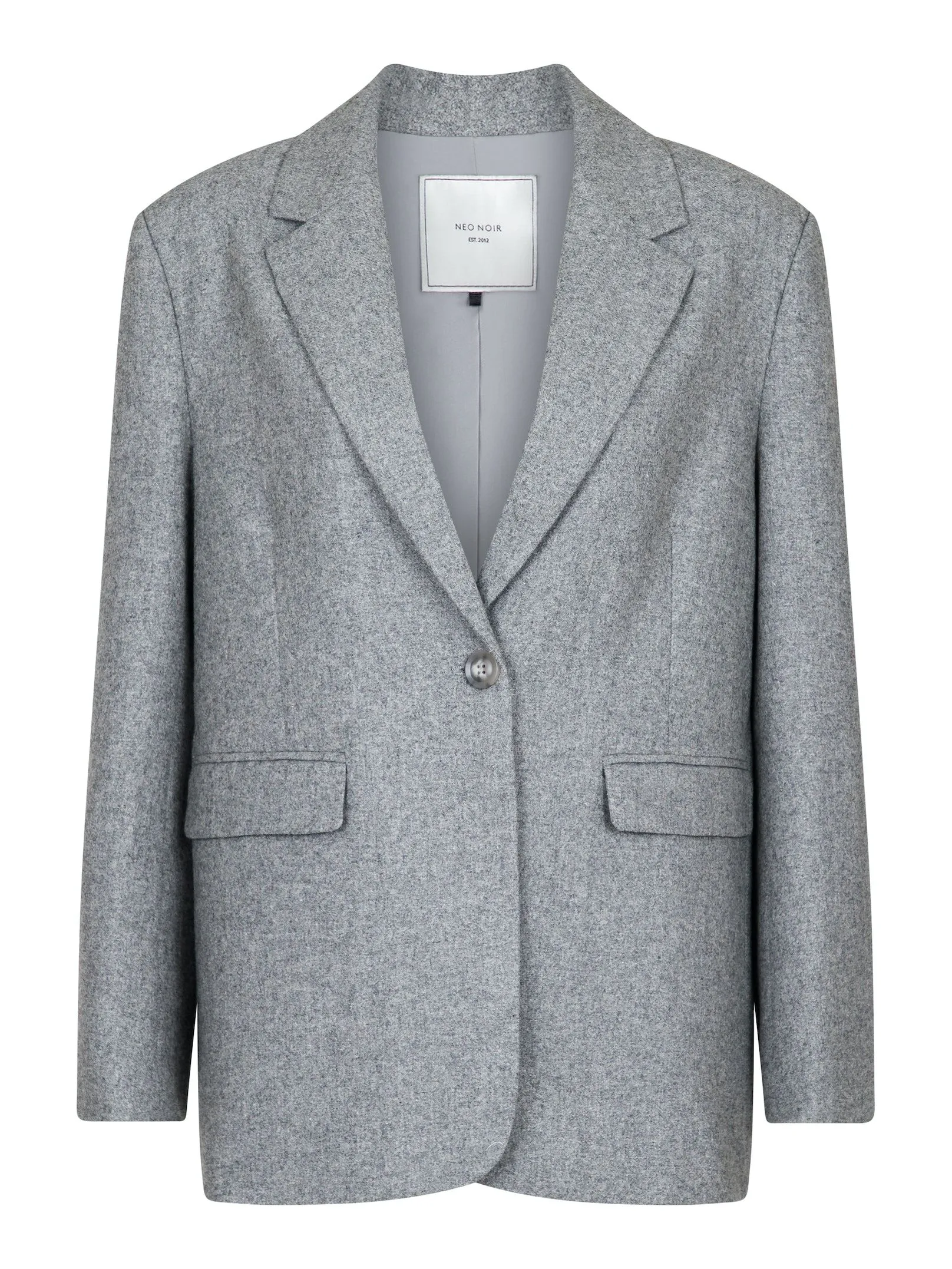 Gaby Structure Blazer - Grey Melange