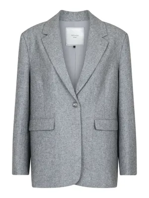 Gaby Structure Blazer - Grey Melange