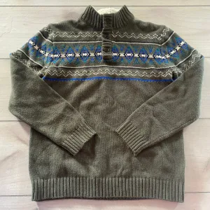 Gymboree Fair Isle Sherpa Lined Collar Sweater Pullover