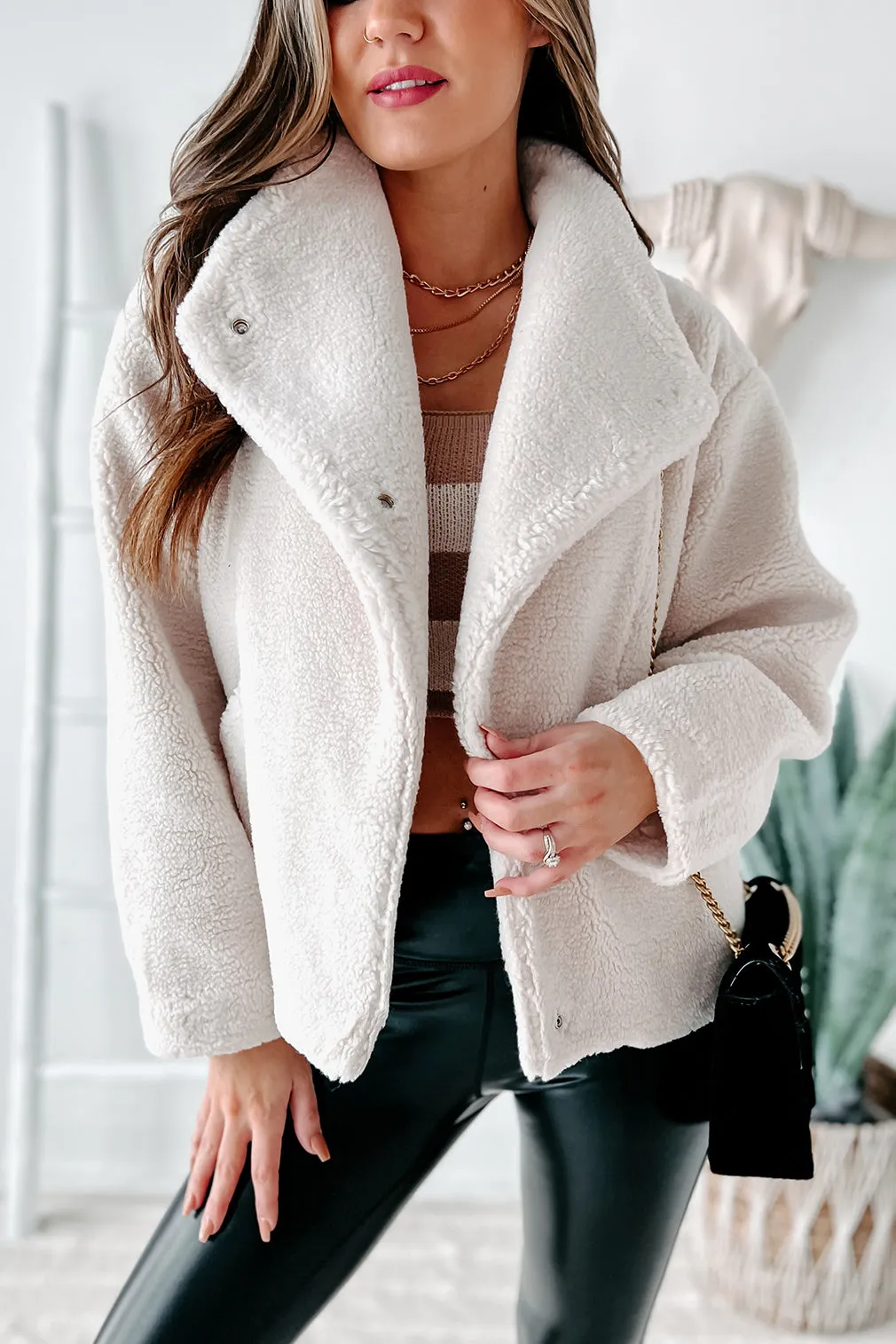Highland Hideaway Sherpa Jacket (Ivory)