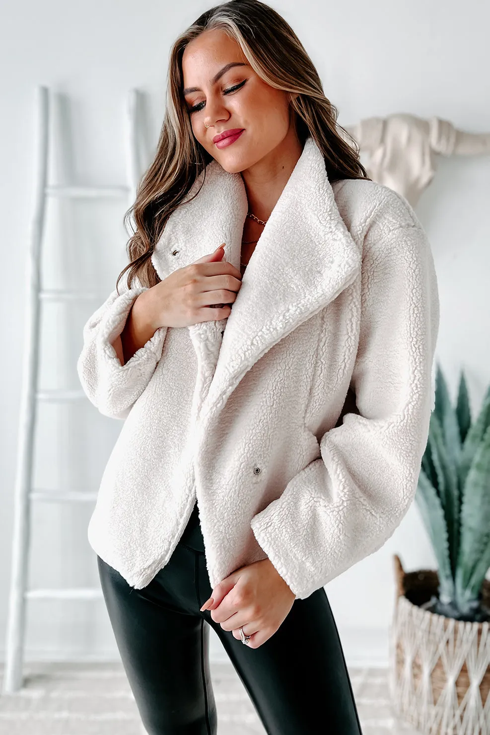 Highland Hideaway Sherpa Jacket (Ivory)