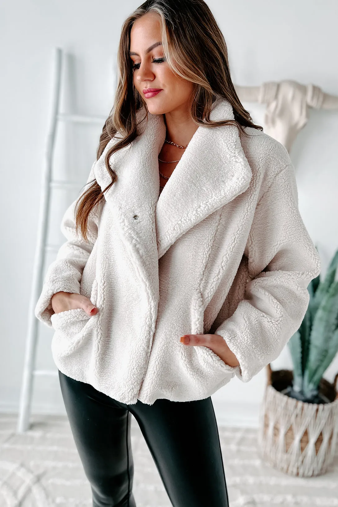 Highland Hideaway Sherpa Jacket (Ivory)