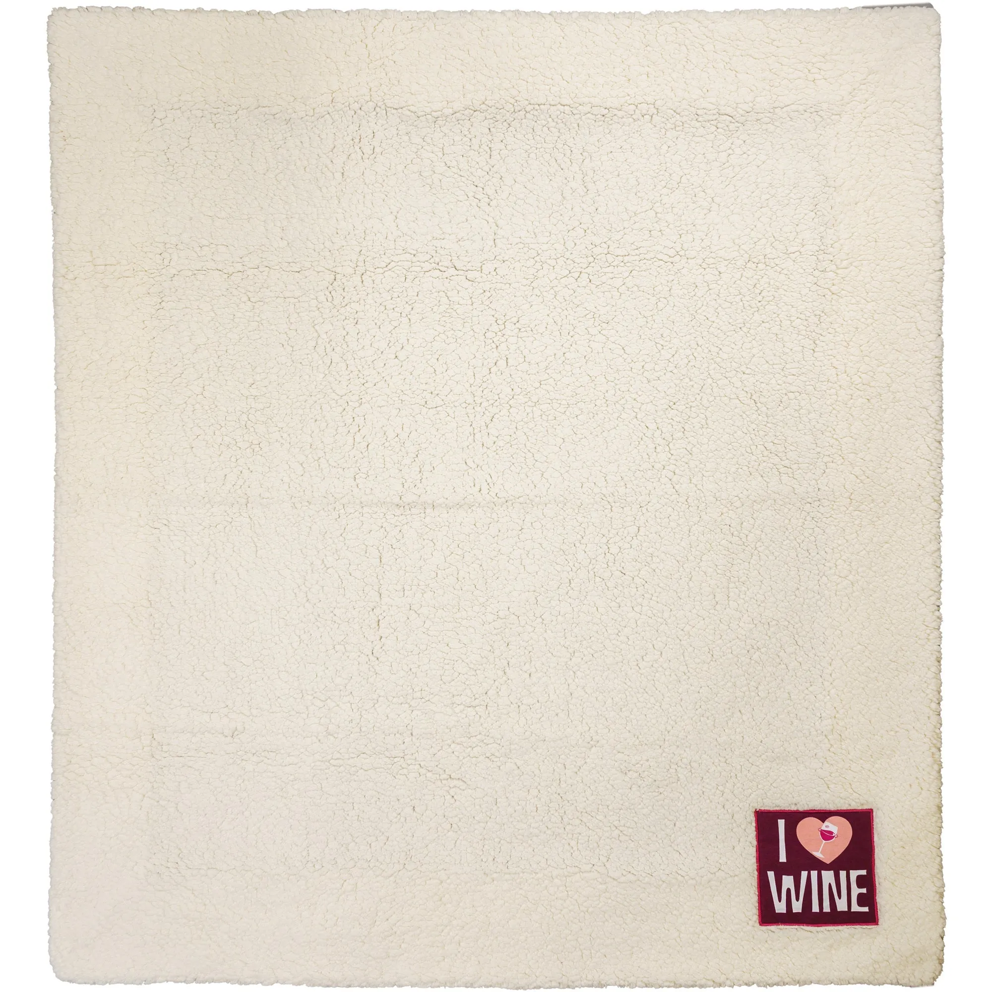 I Love Wine 45" x 50" Sherpa Blanket