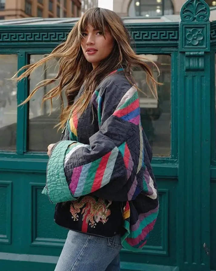 Isabelle | Quilted Retro Coat