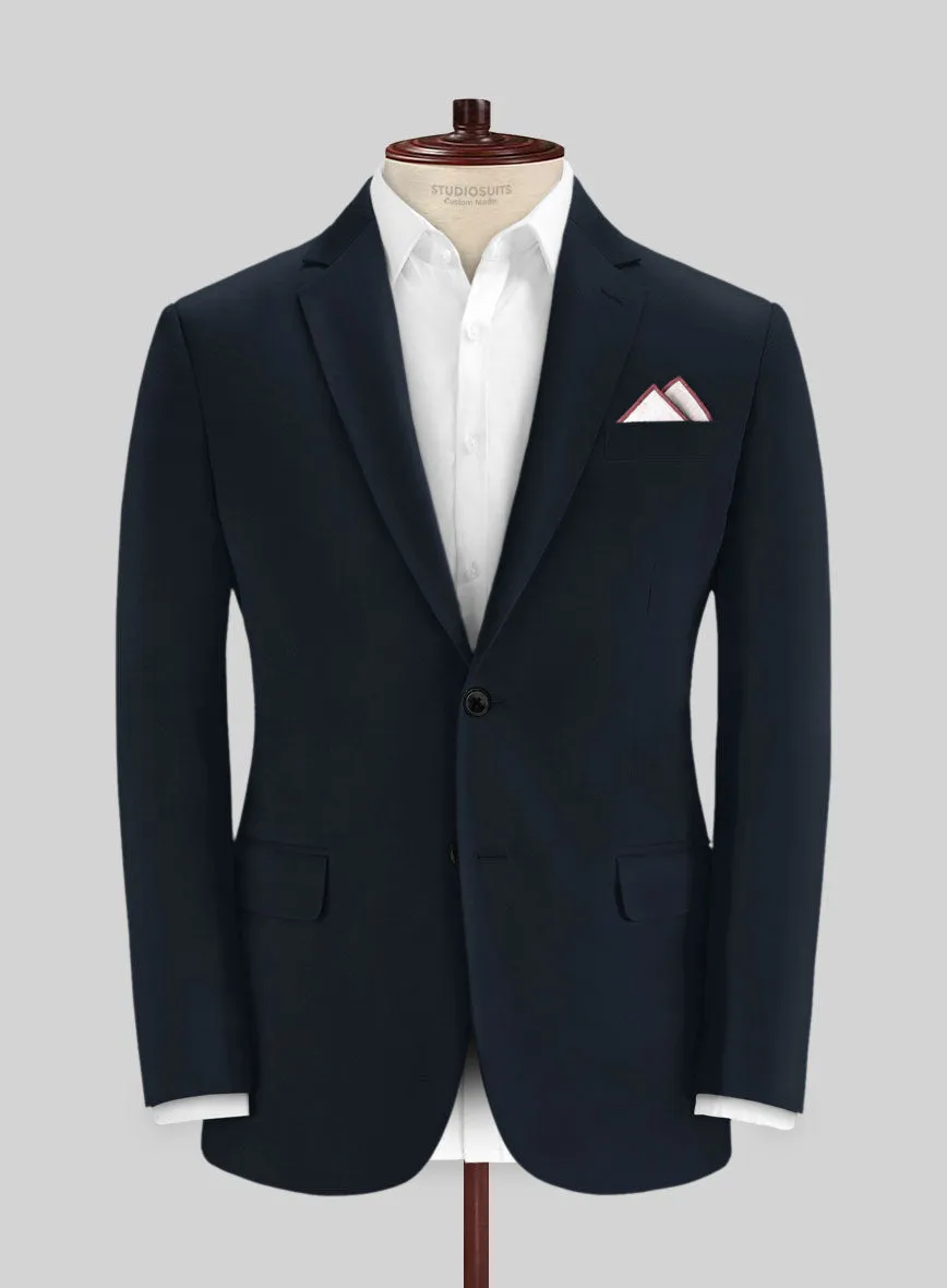 Italian Sapphire Blue Cotton Stretch Jacket