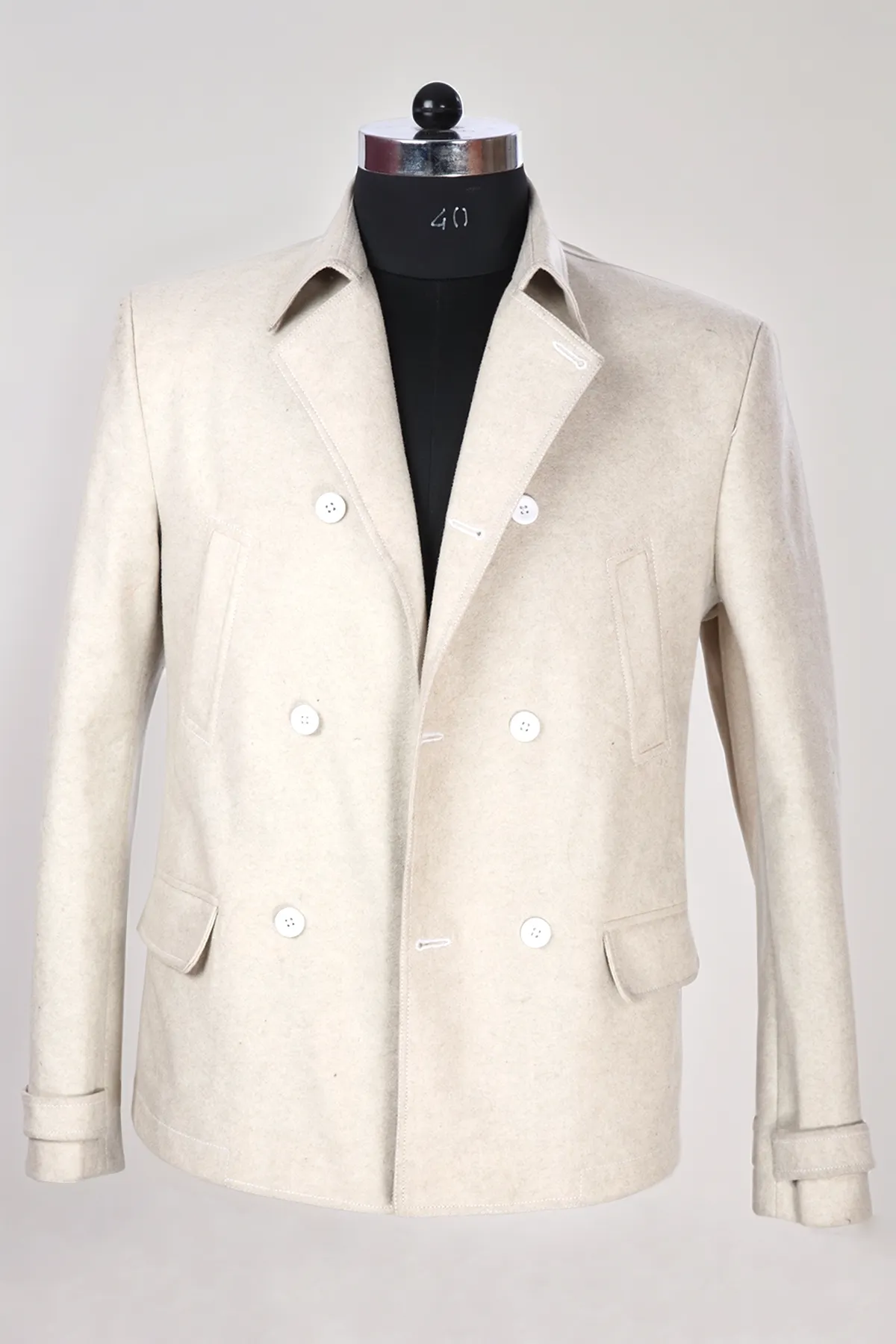 Ivory Felt Blazer