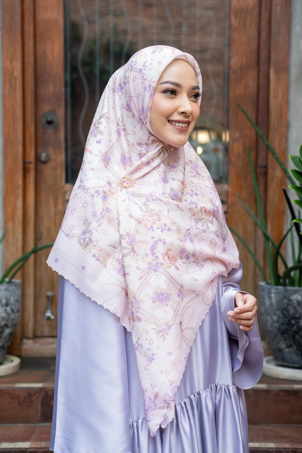 Jennia Scarf Syar'i Pinkish Orchid