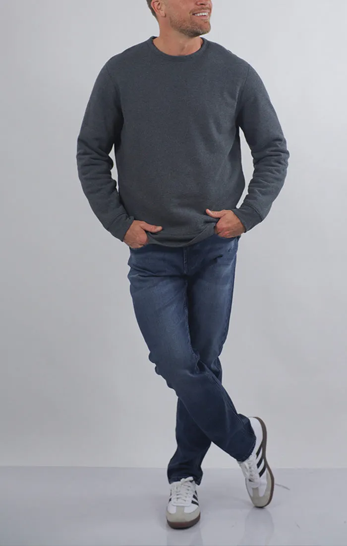 Kent Recycled Jacquard Sherpa Lined Crewneck