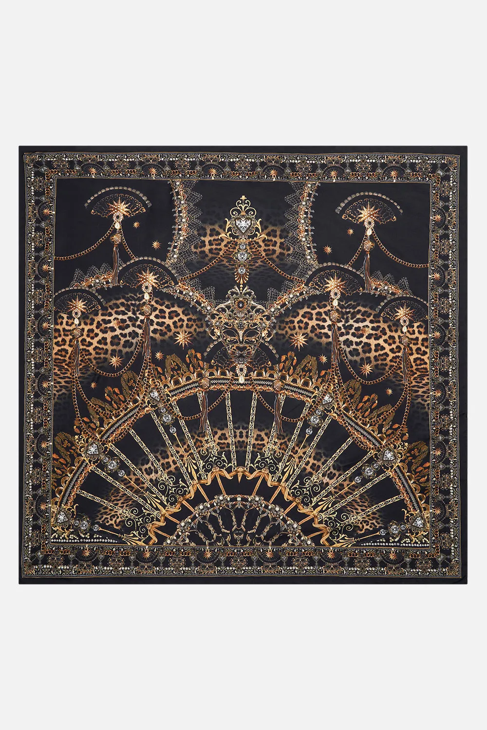 LARGE SQUARE SCARF MASKED AT MOONLIGHT