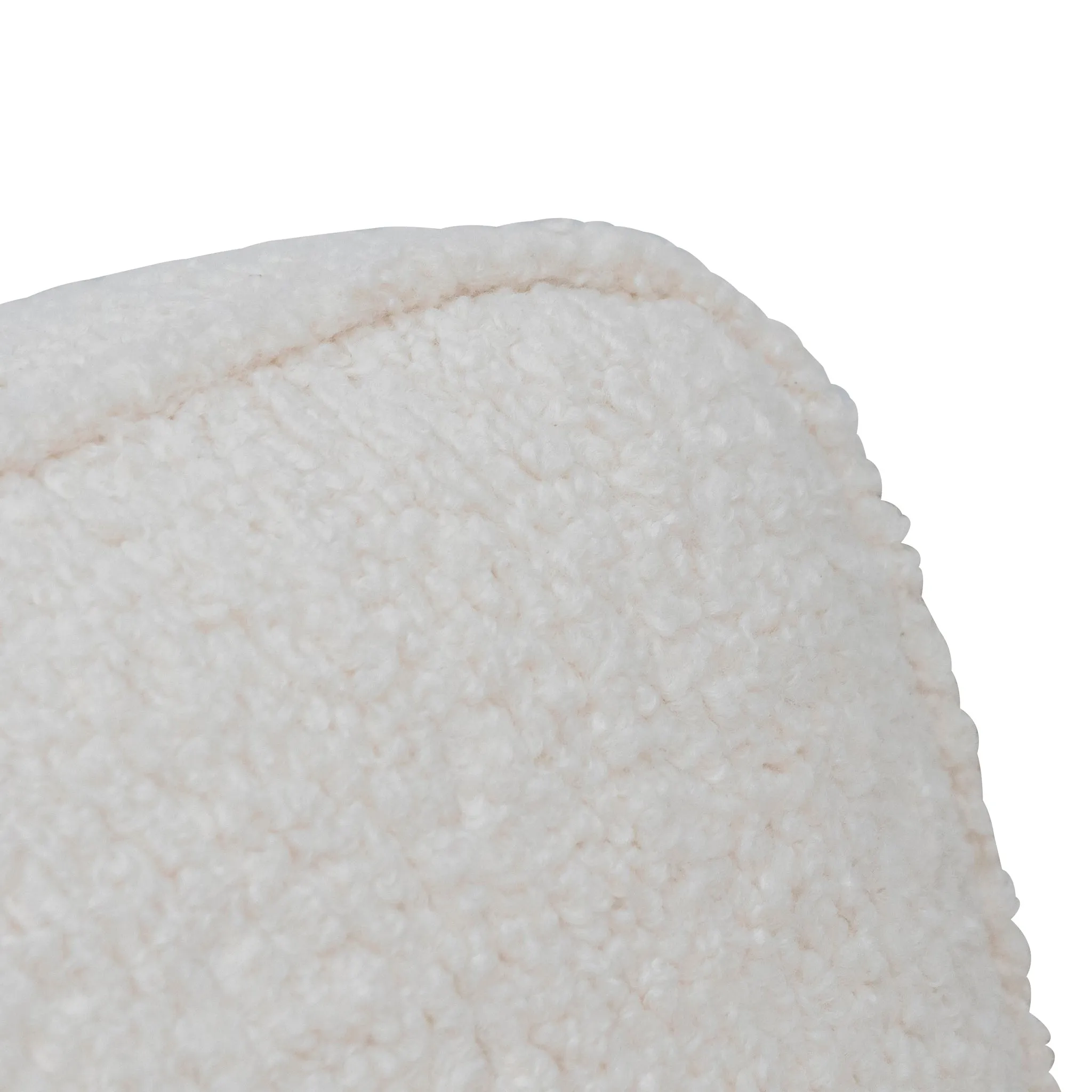 Latasha Armchair - Ivory White Sherpa