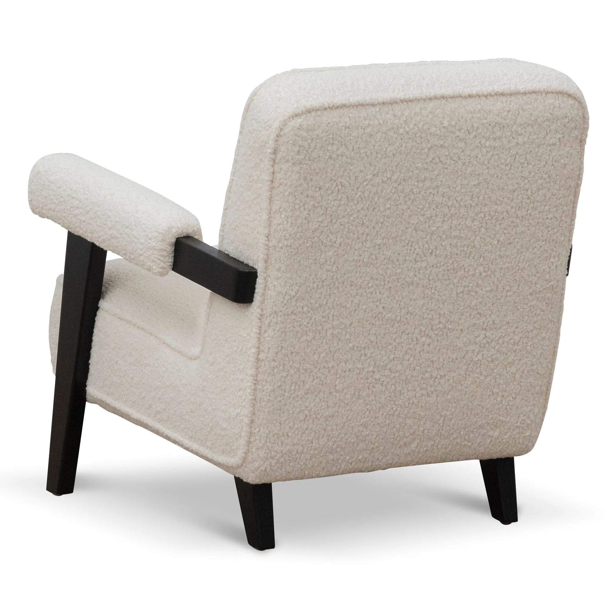 Latasha Armchair - Ivory White Sherpa