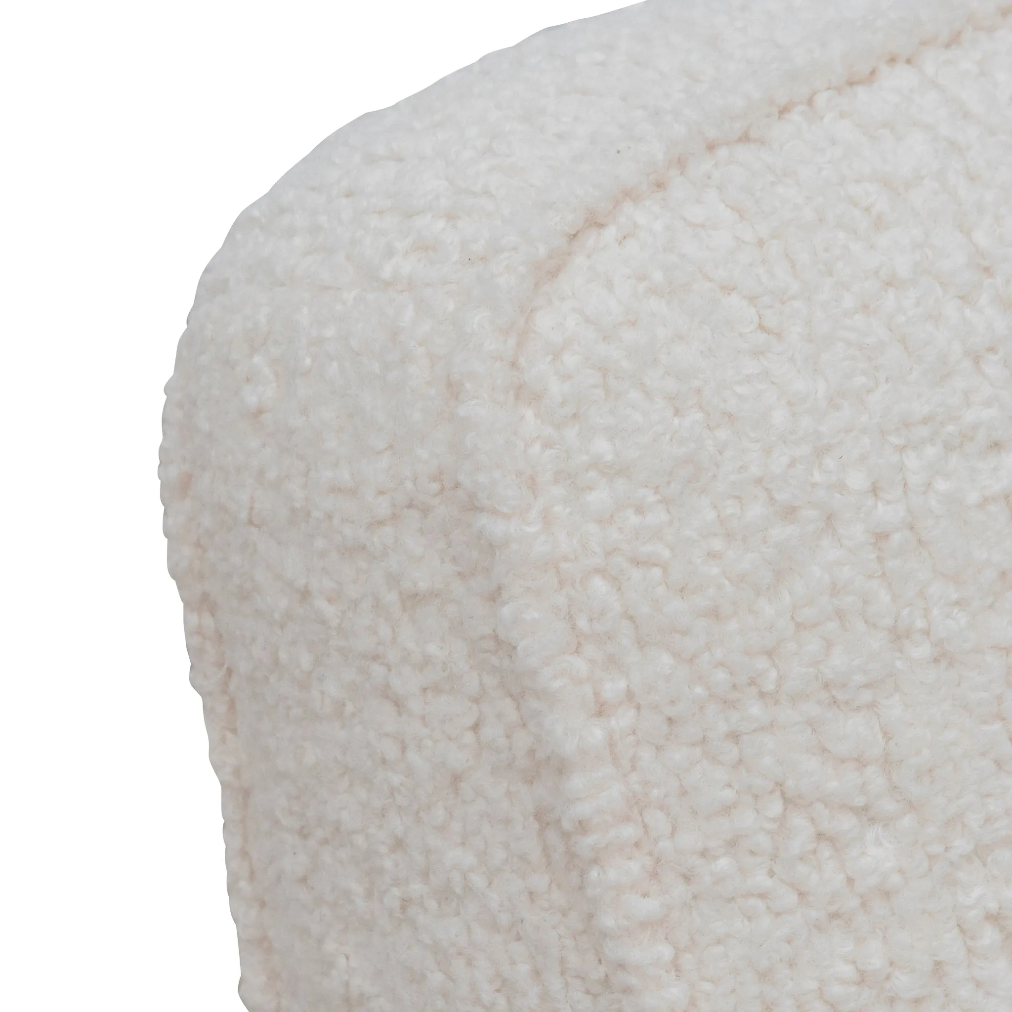 Latasha Armchair - Ivory White Sherpa