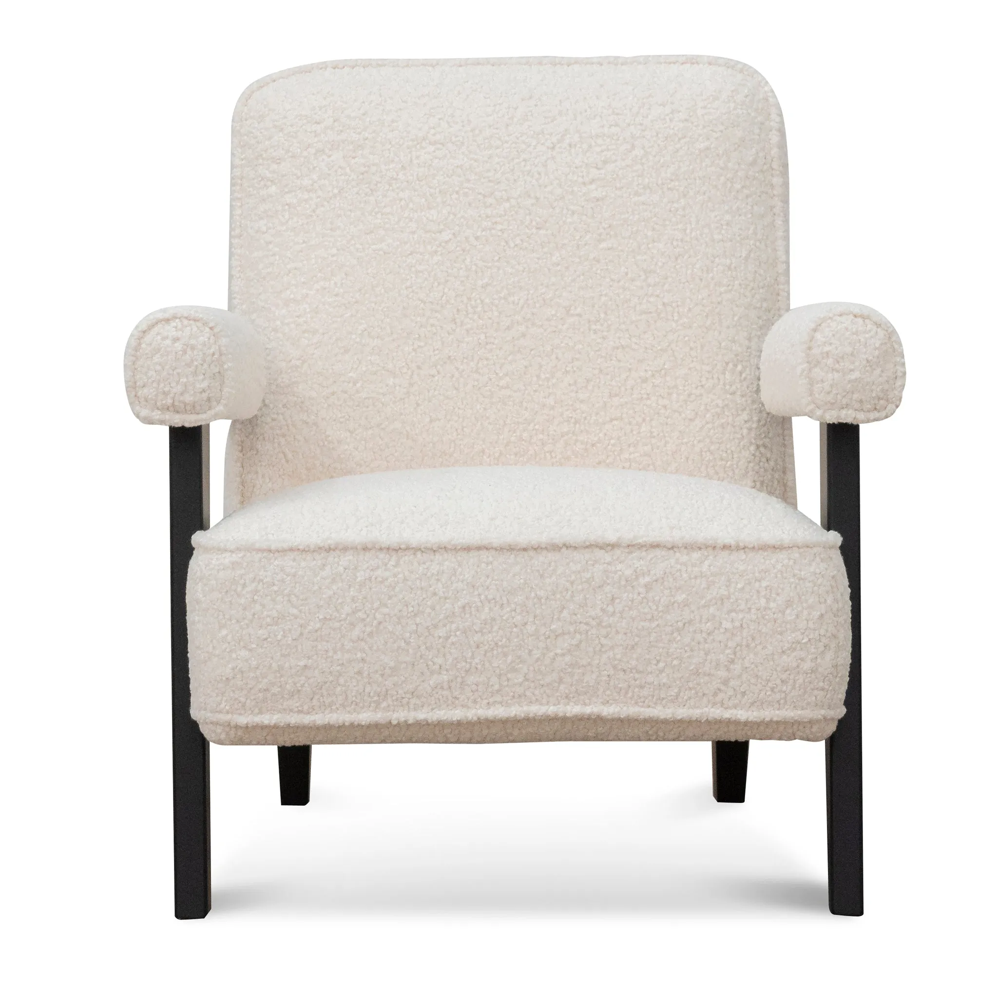 Latasha Armchair - Ivory White Sherpa