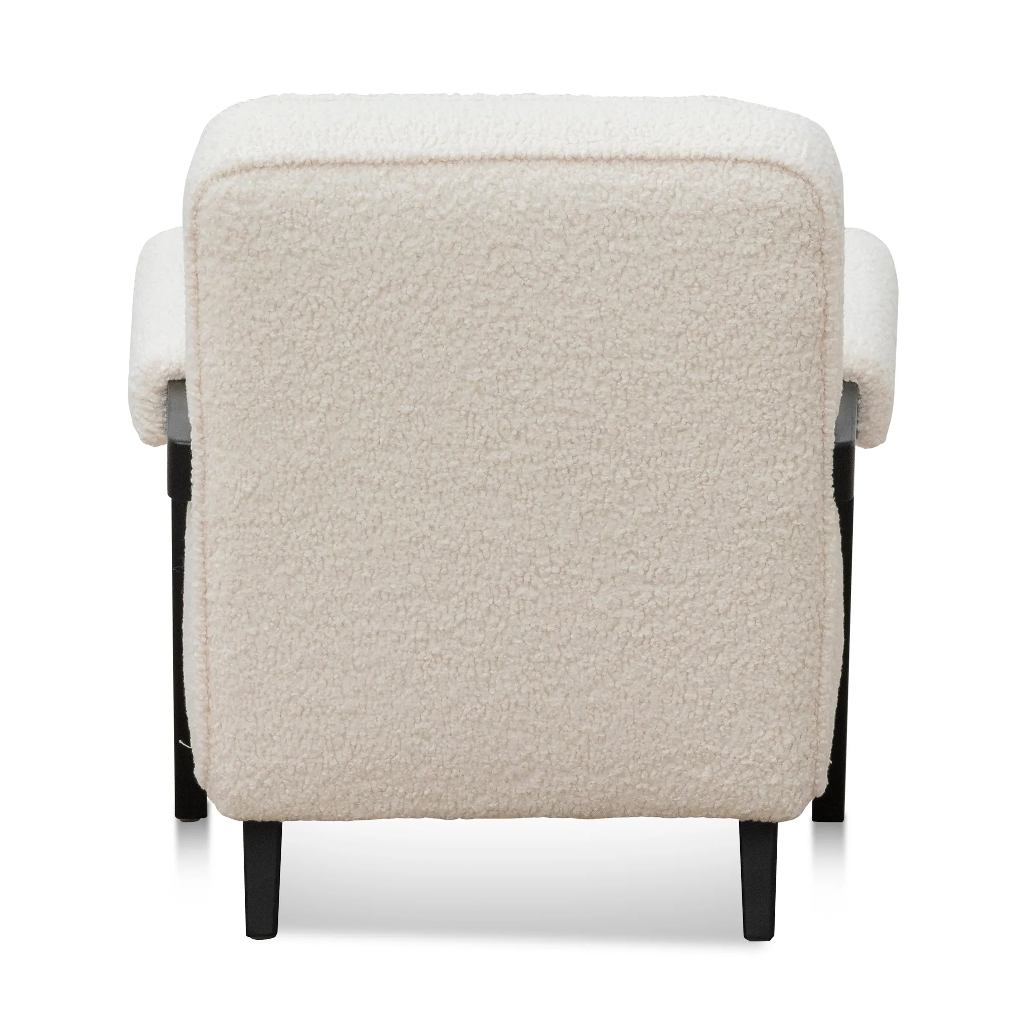 Latasha Armchair - Ivory White Sherpa