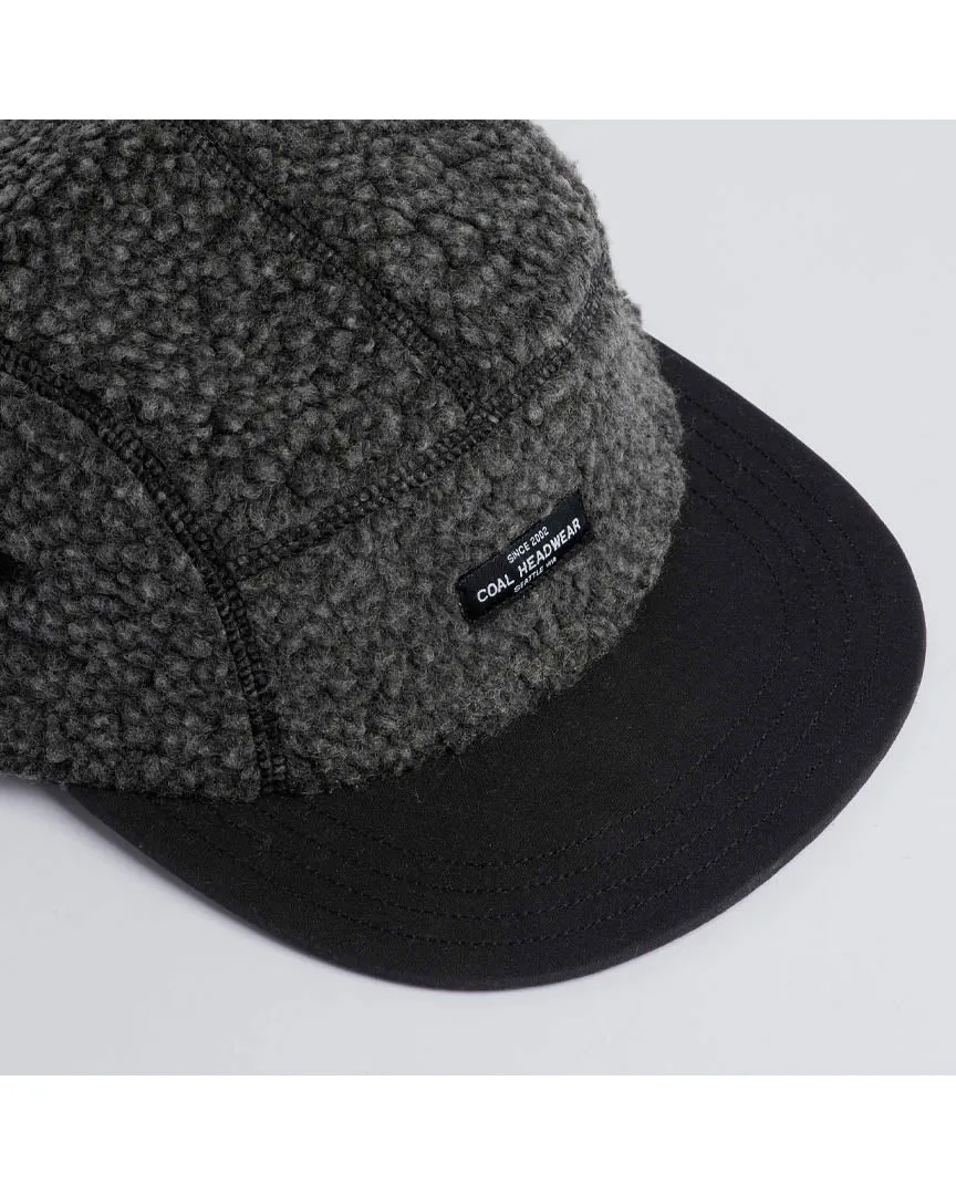 Linus Fleece 5 Panel Cap - Black